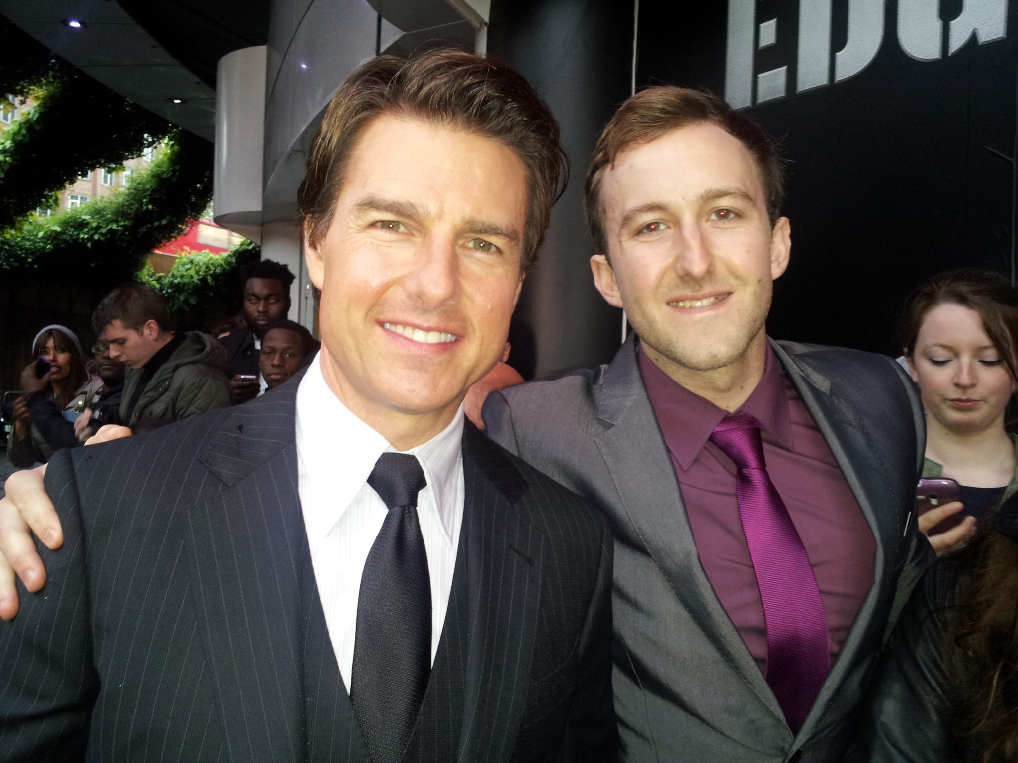 Me with the brilliant Tom Cruise