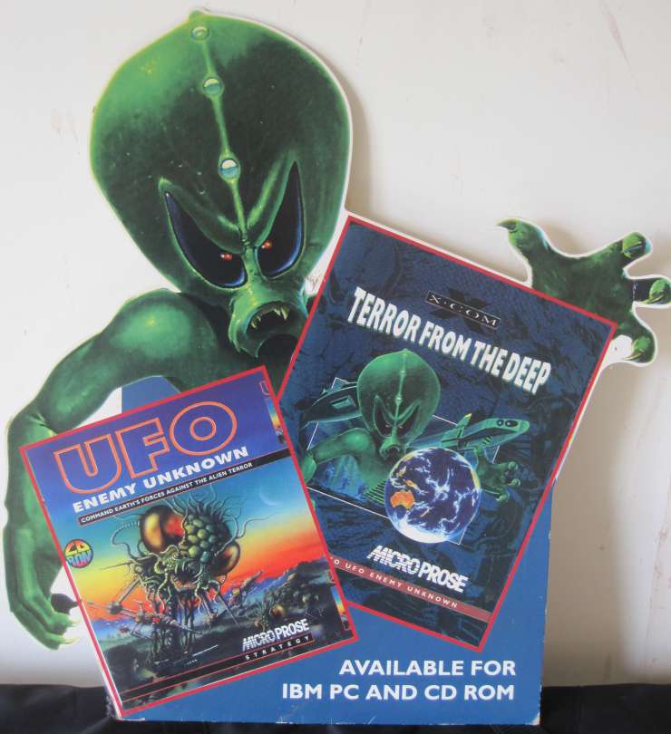 Original XCOM marketing standee rescued by John Broomhall